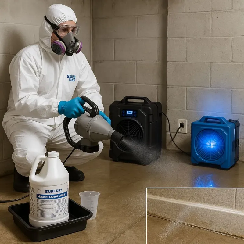 Sanitization and Odor Removal process in Saybrook Manor, CT