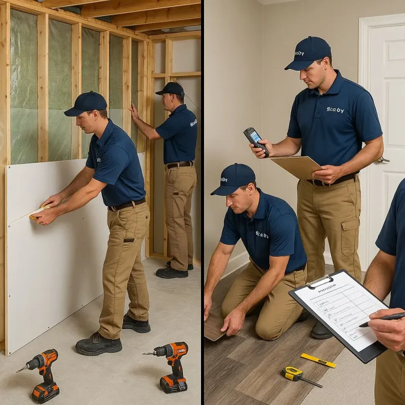 Repairs and Reconstruction process in Saybrook Manor, CT
